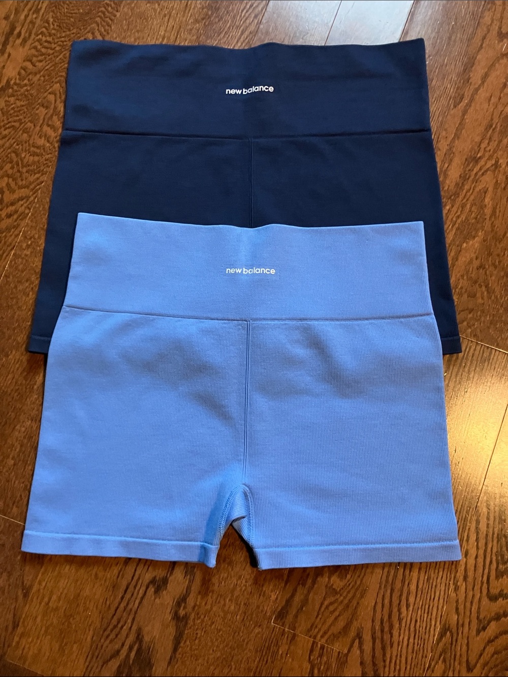 New Balance Kids Blue and Navy Bike Shorts Duo
